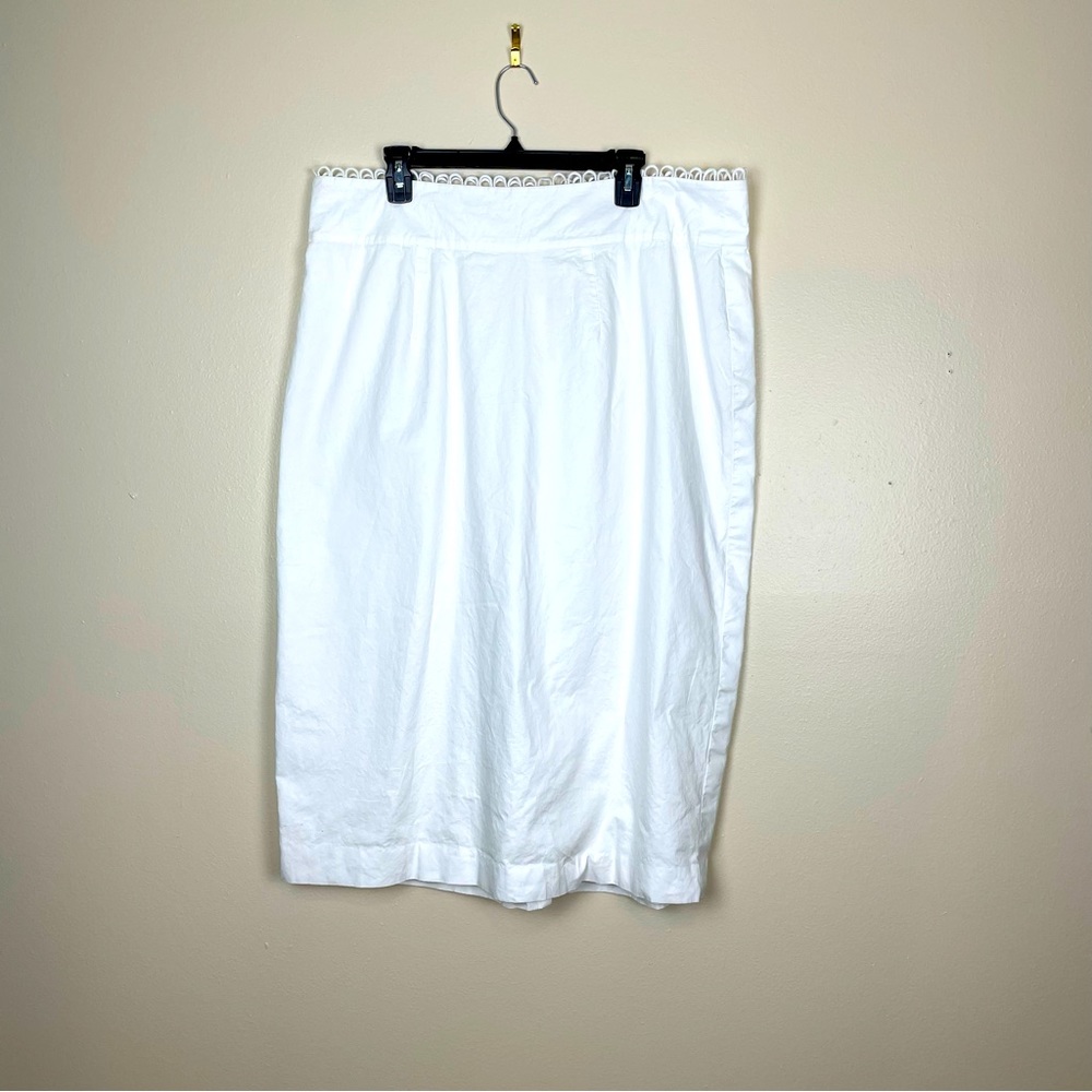 Eloquii white midi skirt Women’s plus size 18